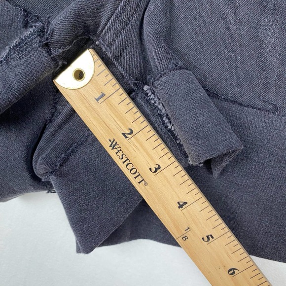 NWT Madewell Women's Size 18W Black High Rise‎ Denim Shorts Cuffed Hem Casual - Picture 6 of 12